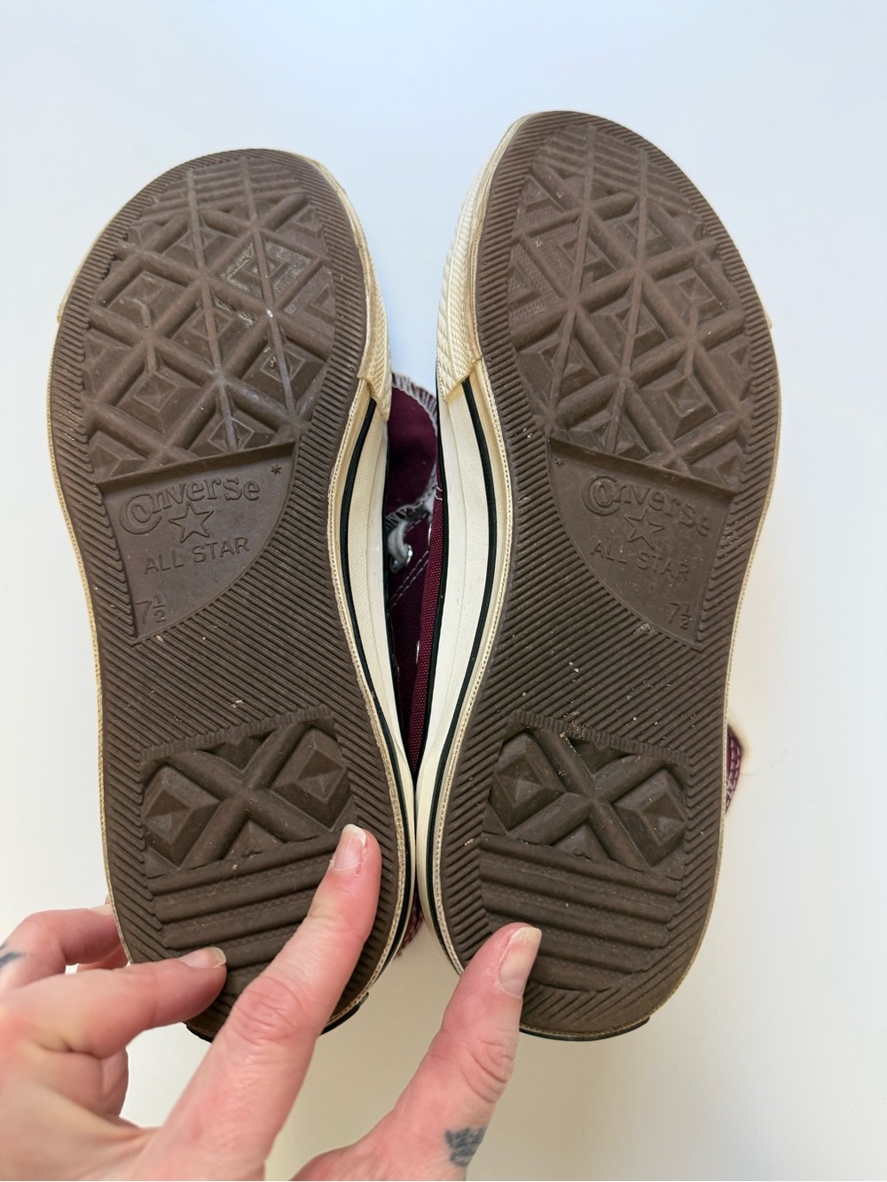 Converse Chuck Taylor Casual Maroon High-Top Sneakers - Picture 7 of 7